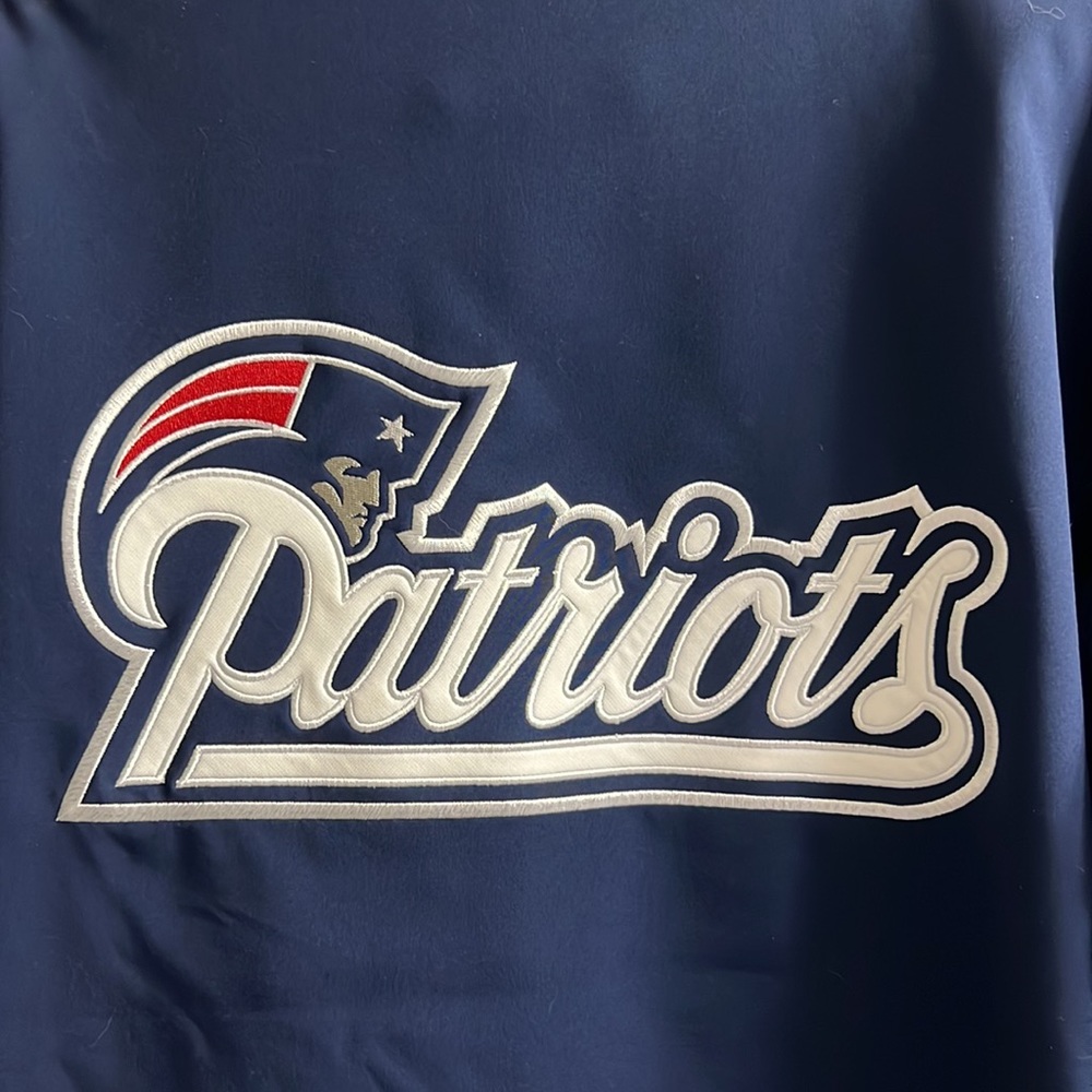 NWOT 🏈 NFL NEW ENGLAND PATRIOTS LIGHTWEIGHT FLEECE LINED JACKET Size Men’s L - Picture 4 of 10